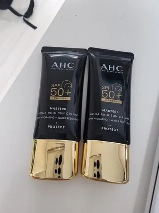 AHC 마스터즈 아쿠아 리치 선크림 리뷰9
