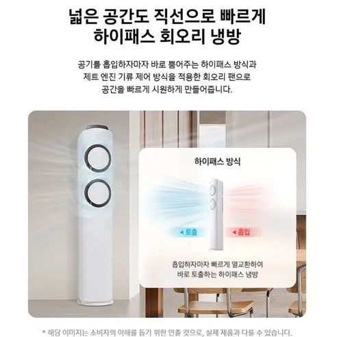 삼성 스탠드 에어컨 슬림 디자인